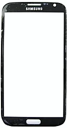 Корпусное стекло дисплея Samsung Galaxy Note 2 N7100 Black - фото Корпусное стекло дисплея Samsung Galaxy Note 2 N7100 Black