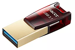 Флешка Apacer 64 GB AH180 Red Type-C Dual USB 3.1 (AP64GAH180R-1) Red