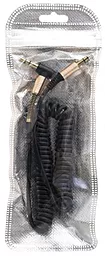 Аудио кабель EasyLife SP-206 L-shaped AUX mini Jack 3.5mm M/M Cable 1 м black - миниатюра 3
