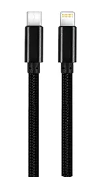 USB PD Кабель EasyLife USB Type-C - Lightning Cable Black (RD-R07)