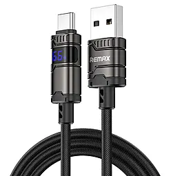 Кабель Remax C01-AC66W USB-A - Type-C 66w 6a 1.2м Huawei SCP cable Black - фото Кабель Remax C01-AC66W USB-A - Type-C 66w 6a 1.2м Huawei SCP cable Black