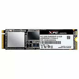Накопичувач SSD ADATA XPG SX8000 512 GB M.2 2280 (ASX8000NP-512GM-C) - фото Накопичувач SSD ADATA XPG SX8000 512 GB M.2 2280 (ASX8000NP-512GM-C)