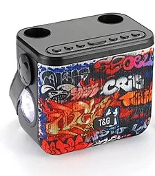 Колонки акустичні T&G TG545DK-GRAFFITI Black - фото Колонки акустичні T&G TG545DK-GRAFFITI Black