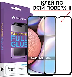 Защитное стекло MAKE Full Cover Full Glue Samsung A107 Galaxy A10s Black (MGFSA10S)