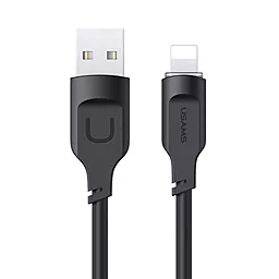 Кабель Usams US-SJ618 USB-A - Lightning 12w 2.4a 1м cable Black - фото Кабель Usams US-SJ618 USB-A - Lightning 12w 2.4a 1м cable Black