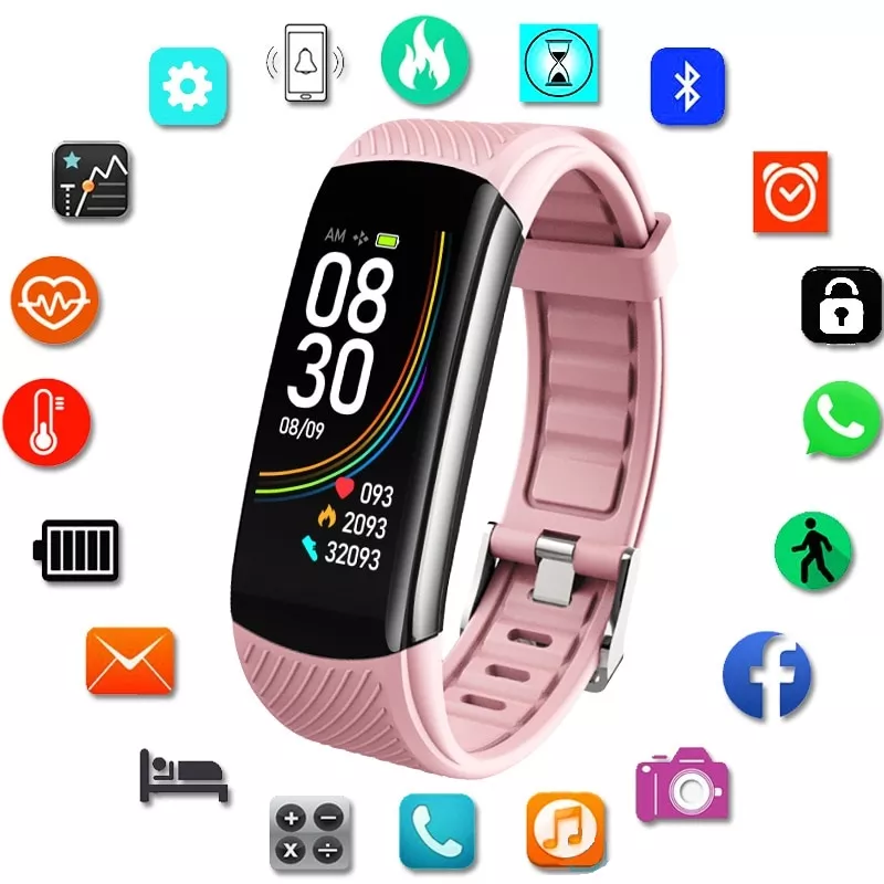 Фітнес-браслет LEMFO C6T Pink - фото 2