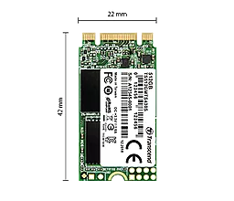 SSD Накопитель Transcend MTS430S 512 GB M.2 2242 SATA 3 (TS512GMTS430S) - миниатюра 2