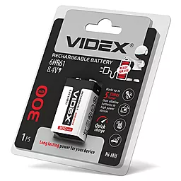 Аккумулятор Videx 6HR61 300mAh 1 шт