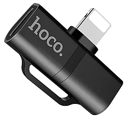 Аудио-переходник Hoco LS20 Dual Lightning black