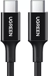 Кабель Ugreen US300 USB Type-C - Type-C 100w 5a 2м PD cable Black (80372) - мініатюра 2 Кабель Ugreen US300 USB Type-C - Type-C 100w 5a 2м PD cable Black (80372) - мініатюра 2