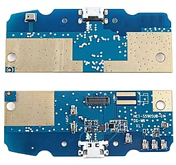 Нижня плата DOOGEE S55 з роз'ємом зарядки, з мікрофоном Original - фото Нижня плата DOOGEE S55 з роз'ємом зарядки, з мікрофоном Original