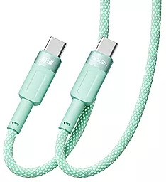 Кабель Ridea RC-CP43 ColorPro USB Type-C - Type-C 60w 3a 1.2м PD cable Black/Green - фото Кабель Ridea RC-CP43 ColorPro USB Type-C - Type-C 60w 3a 1.2м PD cable Black/Green