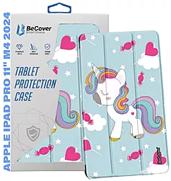 Чохол для планшету BeCover Smart Case для Apple iPad Pro 11" M4 2024 Unicorn (711642) - фото Чохол для планшету BeCover Smart Case для Apple iPad Pro 11" M4 2024 Unicorn (711642)