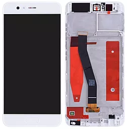 Дисплей Huawei P10 (VTR-L29, VTR-AL00, VTR-TL00, VTR-L09) з тачскріном і рамкою, White