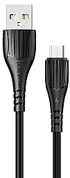 Кабель Borofone BX37 USB-A - micro USB 12w 2.4a 1м cable Black - фото Кабель Borofone BX37 USB-A - micro USB 12w 2.4a 1м cable Black