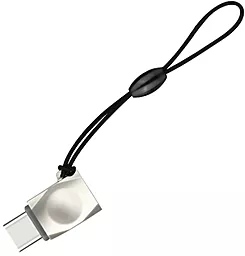 Адаптер-переходник Hoco UA8 Micro USB to Type-C Pearl Nickel - миниатюра 4