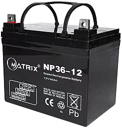 Акумуляторна батарея Matrix 12V 36Ah (NP36-12)