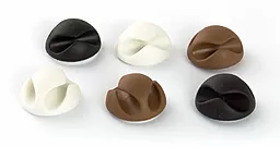 Набор кабельних фіксаторів Piko CC-929 White/Brown/Black - фото Набор кабельних фіксаторів Piko CC-929 White/Brown/Black