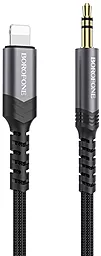 Аудио кабель Borofone BL15 Hi-Sound AUX mini Jack 3.5mm - Lightning M/M Cable 1 м чёрный