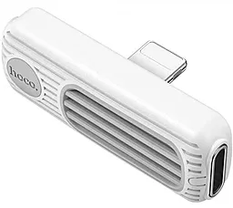 Аудио-переходник Hoco LS29 Lightning (F) - 2xLightning (M) white - фото Аудио-переходник Hoco LS29 Lightning (F) - 2xLightning (M) white
