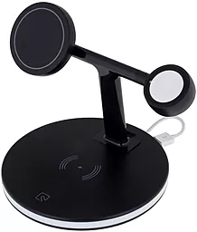 Беспроводная док-станция EasyLife MagSafe 980 25w 3-in-1 wireless charger black - фото Беспроводная док-станция EasyLife MagSafe 980 25w 3-in-1 wireless charger black
