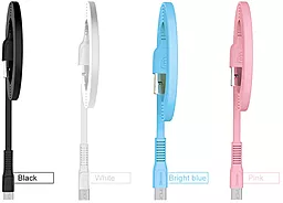 Кабель USB Baseus Tough micro USB Cable Blue (CAMZY-B03) - миниатюра 2