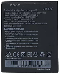 Акумулятор для Acer Liquid Z320 / BAT-A11 (2000 mAh) 12 міс. гарантії - мініатюра 2 Акумулятор для Acer Liquid Z320 / BAT-A11 (2000 mAh) 12 міс. гарантії - мініатюра 2