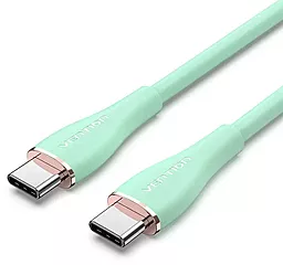 USB PD Кабель Vention silicone 100w 5a 1.5m USB Type-C - Type-C cable light green (TAWGG)