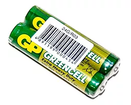 Батарейки GP AAA (R03) Greencell Carbon-Zinc (24G-S2) SHRINK 2шт - фото Батарейки GP AAA (R03) Greencell Carbon-Zinc (24G-S2) SHRINK 2шт