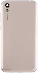 Задняя крышка корпуса Huawei Honor 8S со стеклом камеры Original Gold - фото Задняя крышка корпуса Huawei Honor 8S со стеклом камеры Original Gold