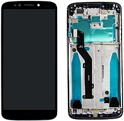 Дисплей Motorola Moto E5 (XT1920DL, XT1944) с тачскрином и рамкой, Black