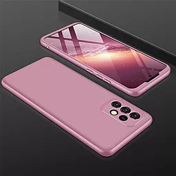 Чехол LikGus GKK 360 градусов (opp) для Samsung Galaxy A32 4G Розовый / Rose Gold - миниатюра 2