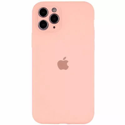 Чехол Silicone Case Full Camera for Apple iPhone 11 Pro Grapefruit - фото 1