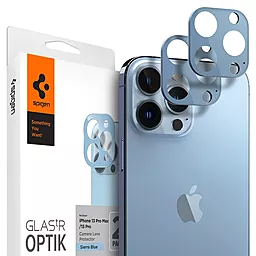 Защитное стекло Spigen на камеру для Apple iPhone 13 Pro Max - Optik (2шт) Sierra Blue (AGL04032)