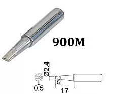 Паяльное жало с двусторонним срезом HAKKO 900M-T-2.4D - фото Паяльное жало с двусторонним срезом HAKKO 900M-T-2.4D
