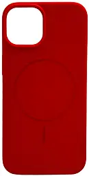 Чохол Silicone Case Full Fine Ring MagSafe для Apple iPhone 13 Red - фото Чохол Silicone Case Full Fine Ring MagSafe для Apple iPhone 13 Red