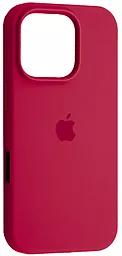 {"ru": "Чехол", "uk": "Чохол"} Silicone Case Full для Apple iPhone 16 Pro Max Rose Red