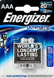 Батарейки Energizer AAA / FR03 Ultimate Litium 2шт - фото Батарейки Energizer AAA / FR03 Ultimate Litium 2шт