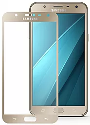 Защитное стекло 1TOUCH Full Glue Samsung J700 Galaxy J7, J701 Galaxy J7 Neo Gold