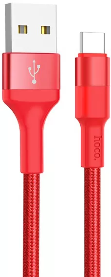 Кабель Hoco X26 Xpress USB-A - Type-C 18w 2a 1м cable Red - фото 1