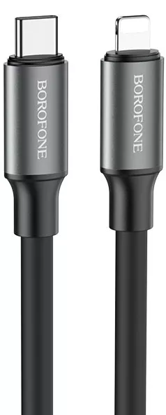 Кабель Borofone BX82 Bountiful USB Type-C - Lightning 20w 3a 1м PD сable Black - фото 1