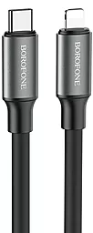 Кабель Borofone BX82 Bountiful USB Type-C - Lightning 20w 3a 1м PD сable Black - фото Кабель Borofone BX82 Bountiful USB Type-C - Lightning 20w 3a 1м PD сable Black