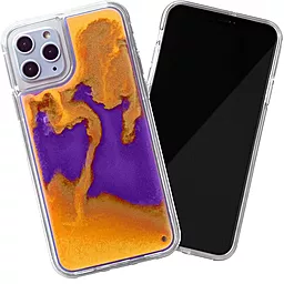 Чехол 1TOUCH Neon Sand Apple iPhone 11 Pro Max Purple, Orange