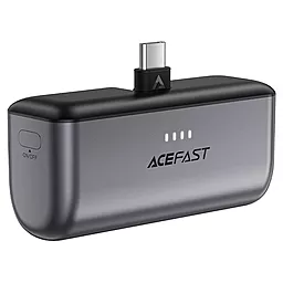 Повербанк AceFast M9 capsule 5000 mAh 20W Black - фото Повербанк AceFast M9 capsule 5000 mAh 20W Black