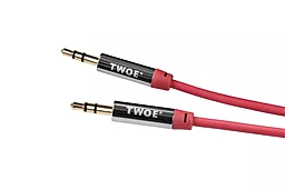 Аудіо кабель 2E AUX mini Jack 3.5mm M/M Cable 1.8 м red - мініатюра 2