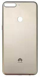 Задняя крышка корпуса Huawei Y7 2018 Gold - фото Задняя крышка корпуса Huawei Y7 2018 Gold