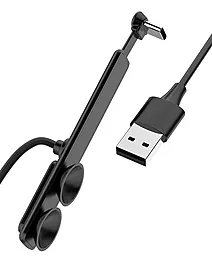 Кабель Hoco U51 Fun Tour Game Charging USB-A - Type-C 12w 2.4a 1.2м cable Black - фото Кабель Hoco U51 Fun Tour Game Charging USB-A - Type-C 12w 2.4a 1.2м cable Black