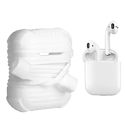 Силиконовый чехол Armour i-Smile для Apple Airpods IPH1437 White (702329)