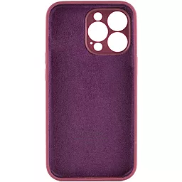 Чехол Silicone Case Full Camera for Apple IPhone 14 Pro Max Plum - миниатюра 2