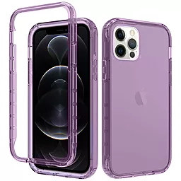 Чехол Epik TPU+PC Full Body с защитой 360 Apple iPhone 12 Pro, iPhone 12 Purple
